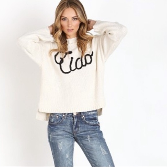 Wildfox Tops - Wildfox “ciao/bella” sweater